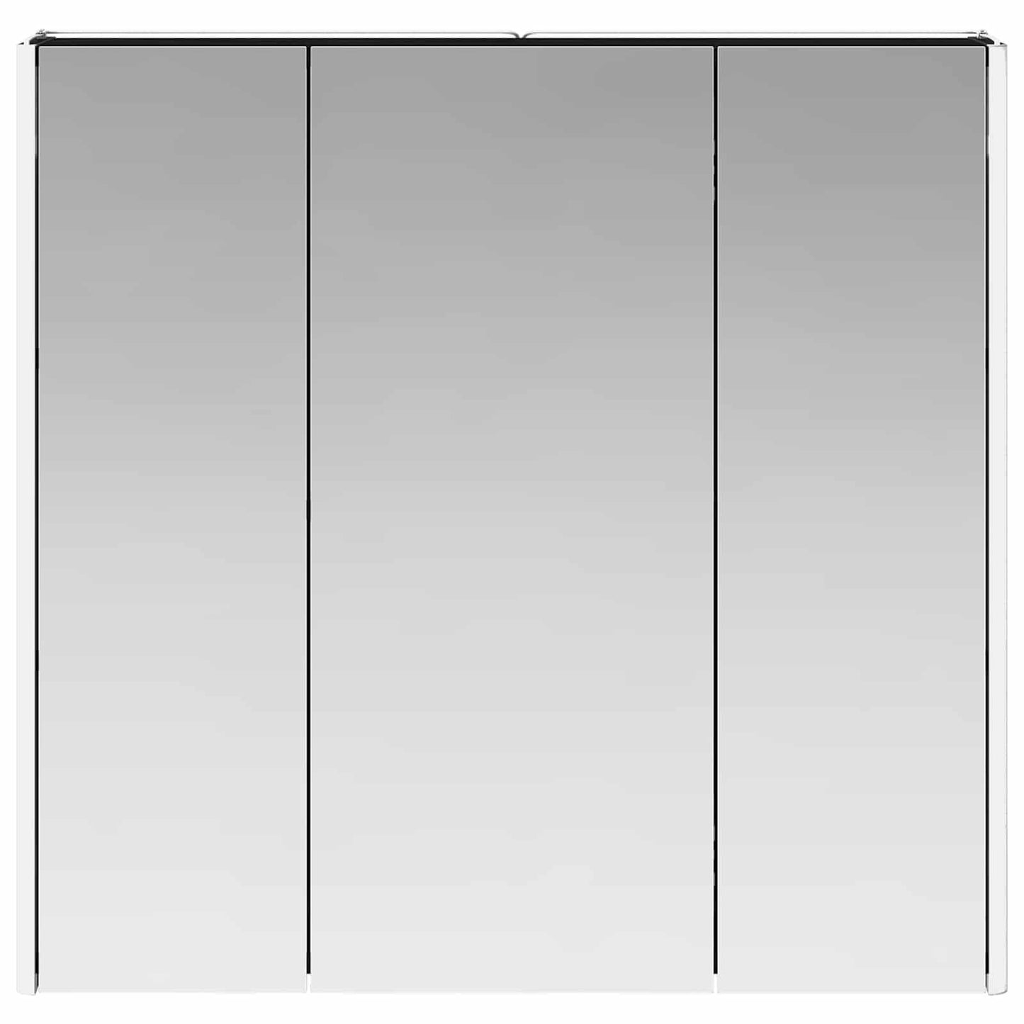 Bathroom Mirror Cabinet Black Oak 73.5 x 15.5 x 70 cm