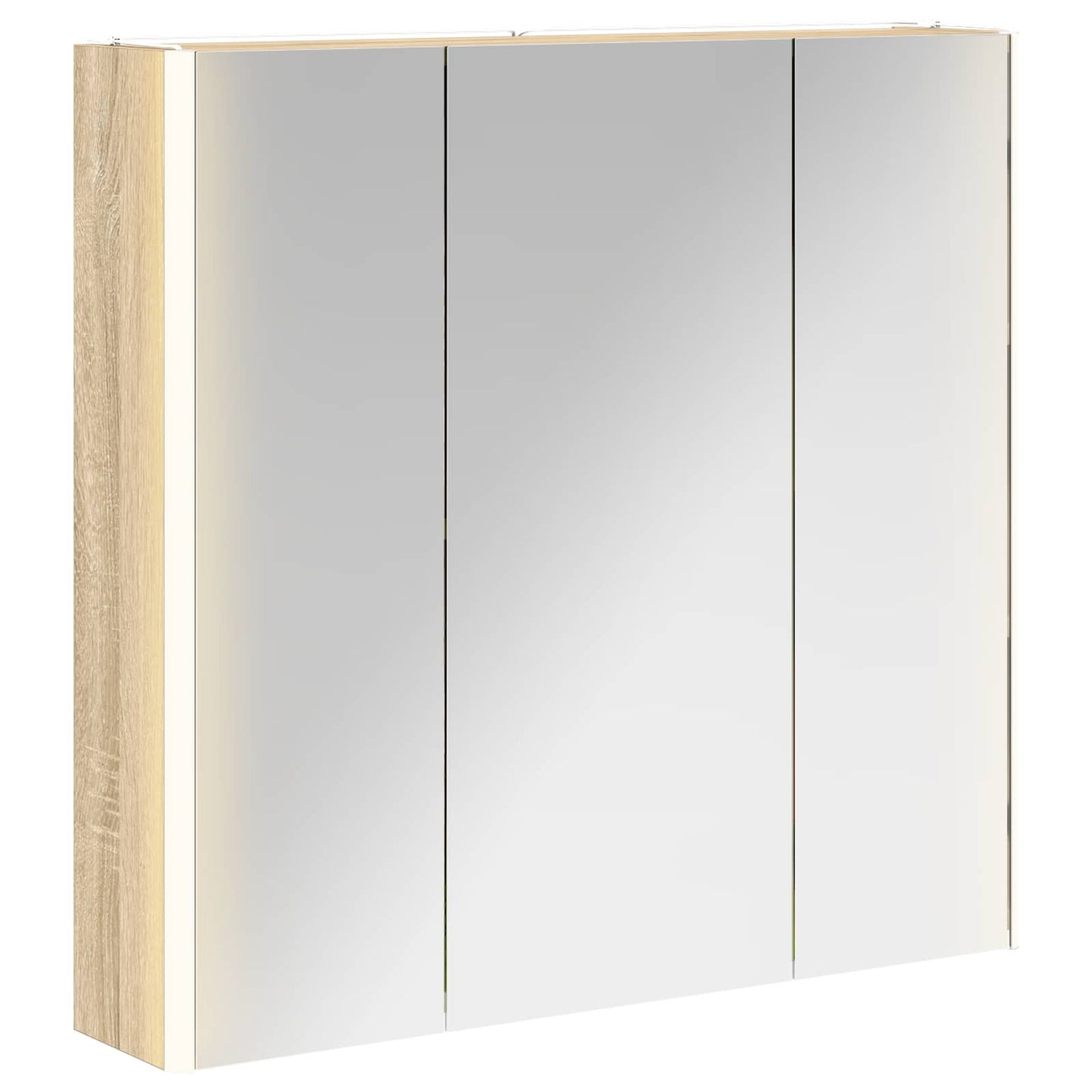 Bathroom Mirror Cabinet Sonoma Oak 73.5 x 15.5 x 70 cm