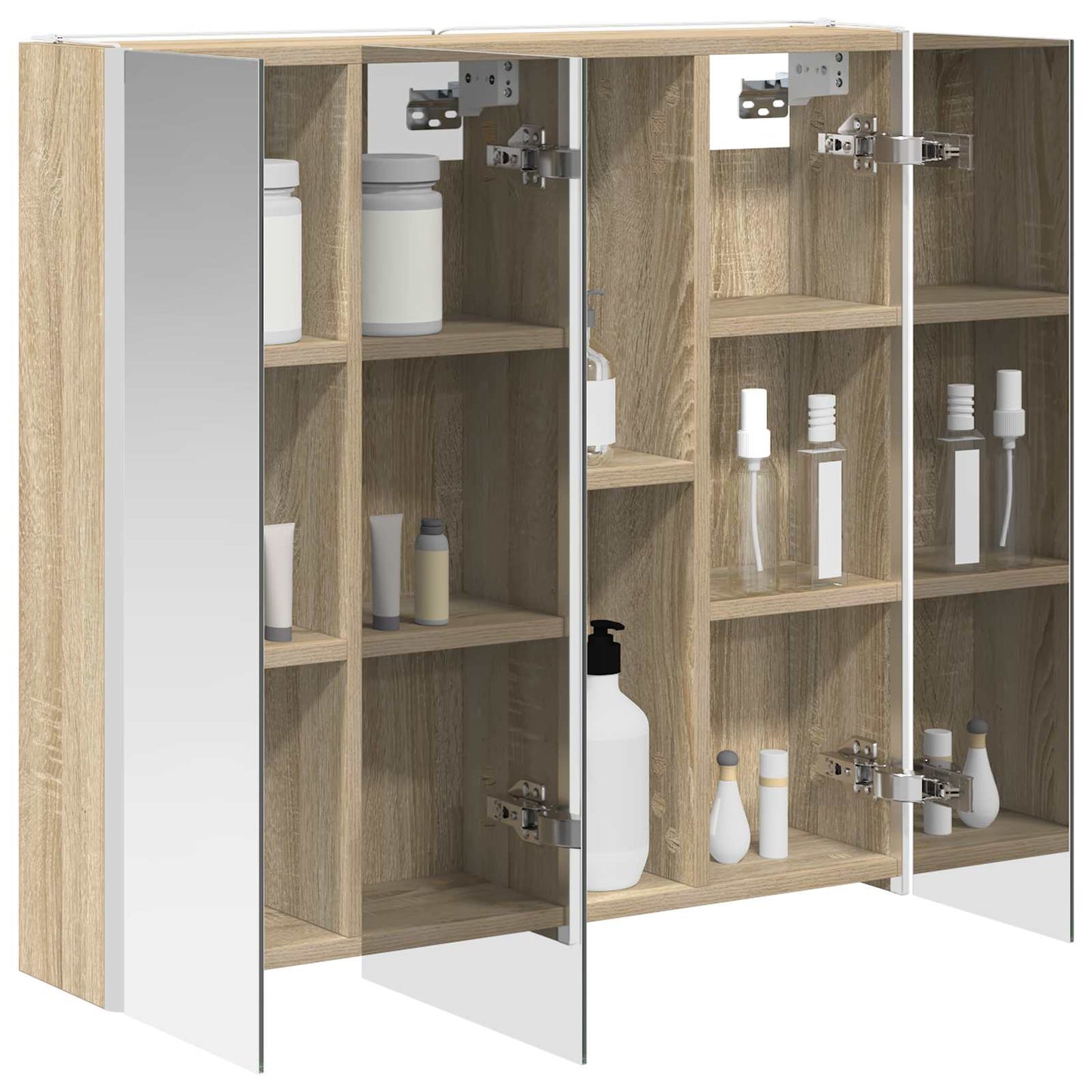 Bathroom Mirror Cabinet Sonoma Oak 73.5 x 15.5 x 70 cm