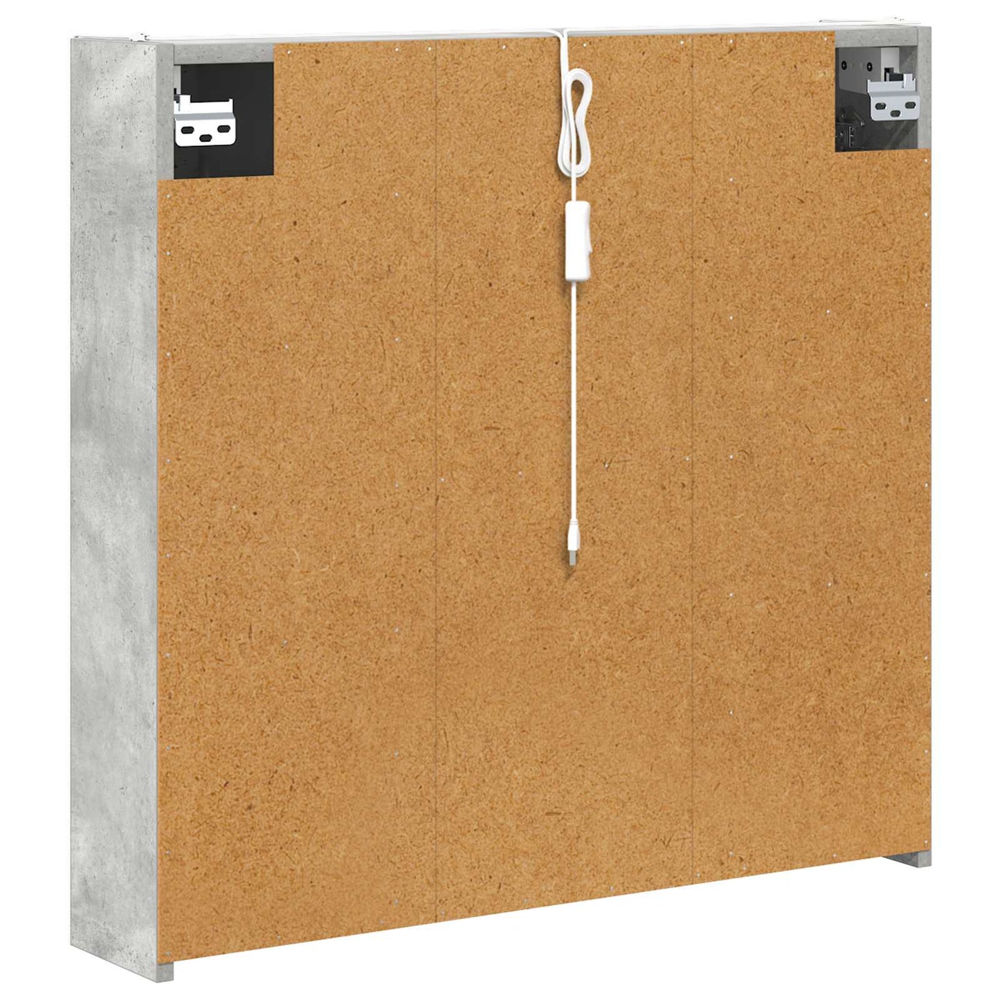 Bathroom Mirror Cabinet Concrete Grey 73.5 x 15.5 x 70 cm