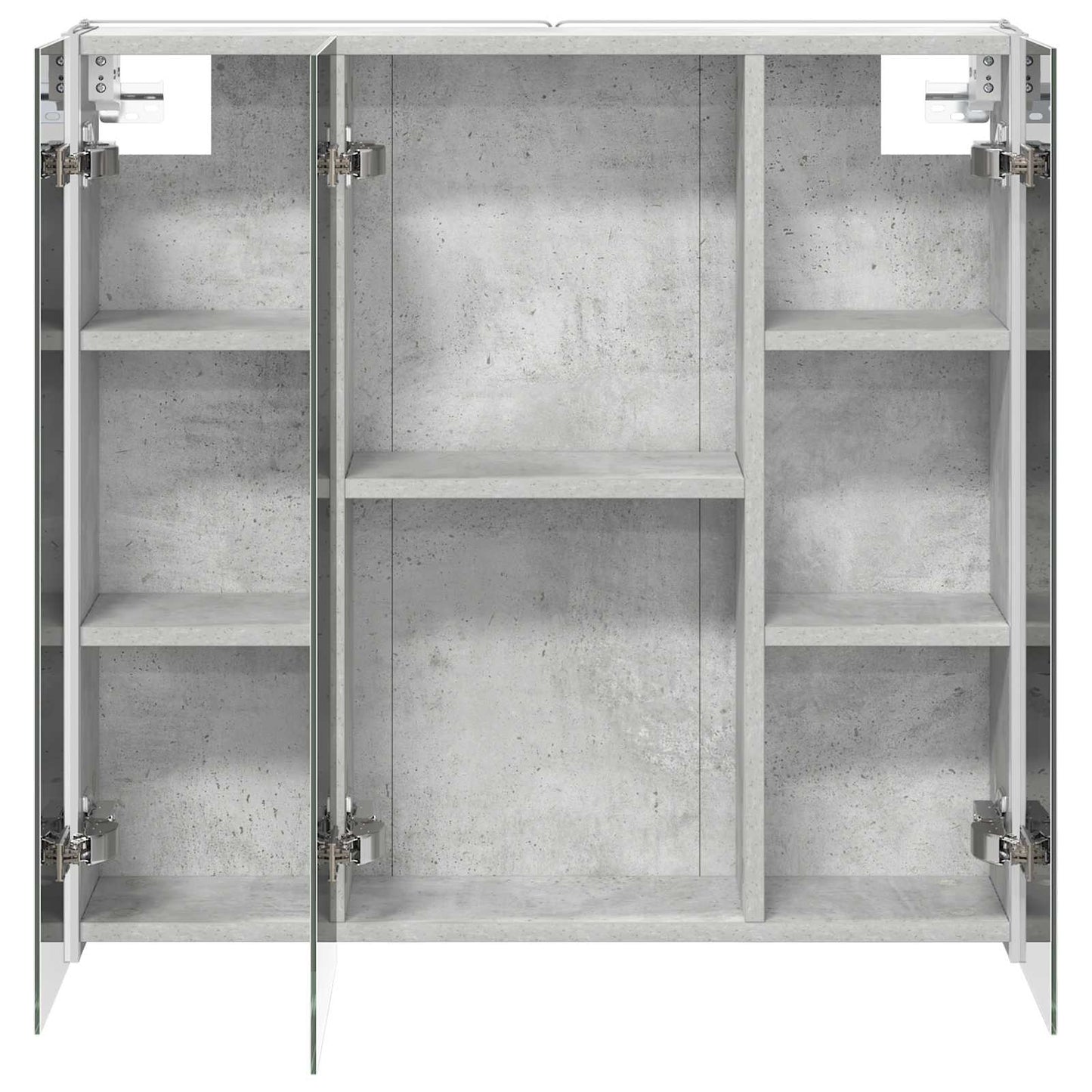 Bathroom Mirror Cabinet Concrete Grey 73.5 x 15.5 x 70 cm