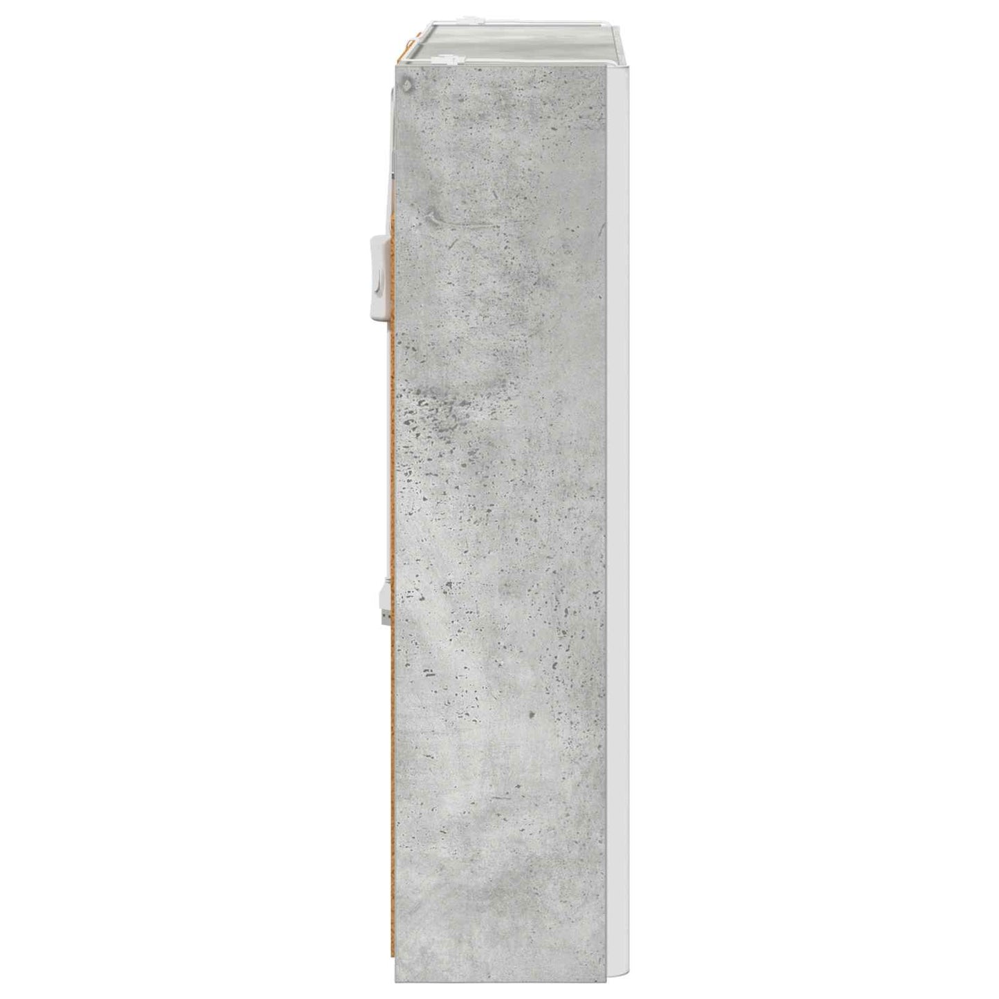 Bathroom Mirror Cabinet Concrete Grey 73.5 x 15.5 x 70 cm