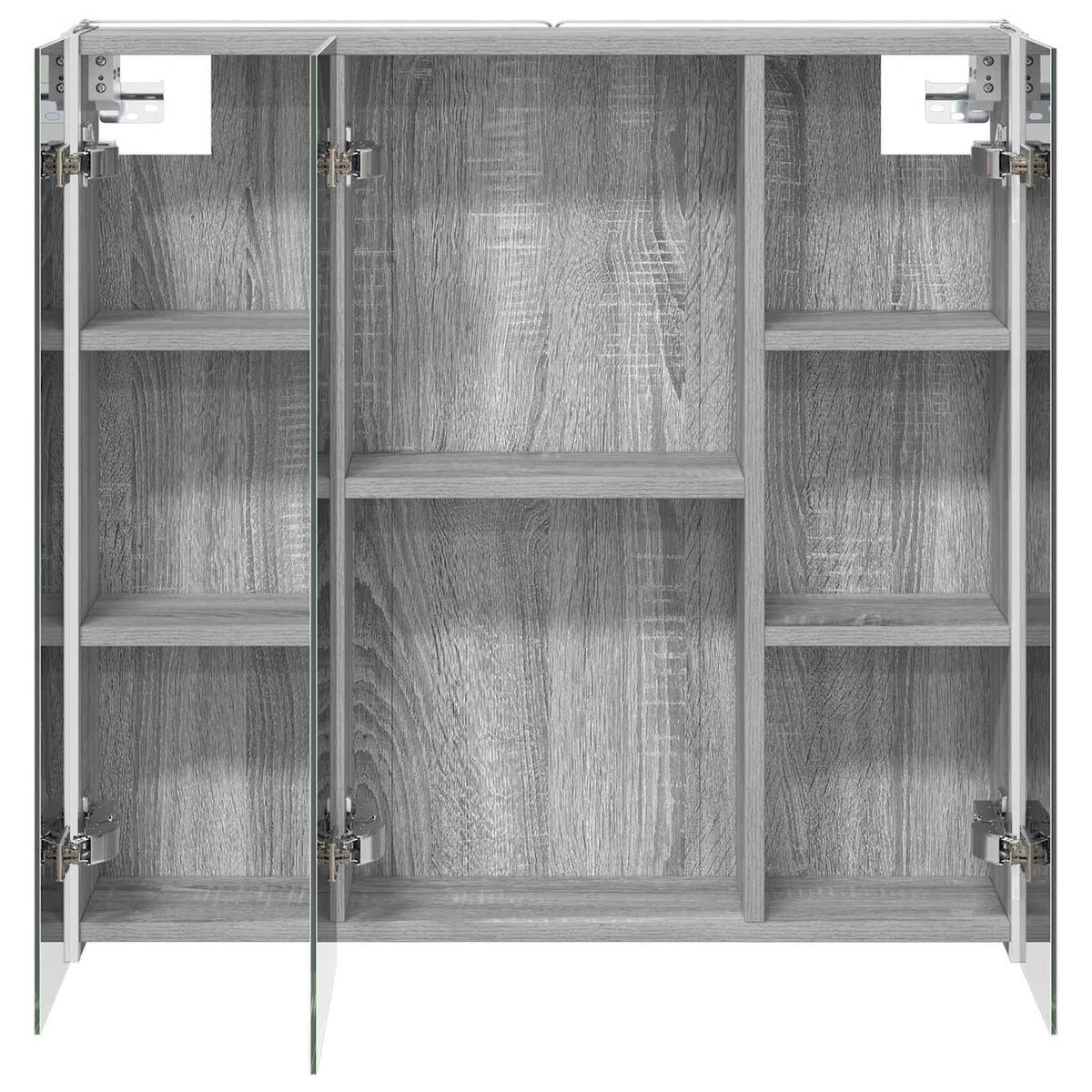 Bathroom Mirror Cabinet Grey Sonoma 73.5 x 15.5 x 70 cm