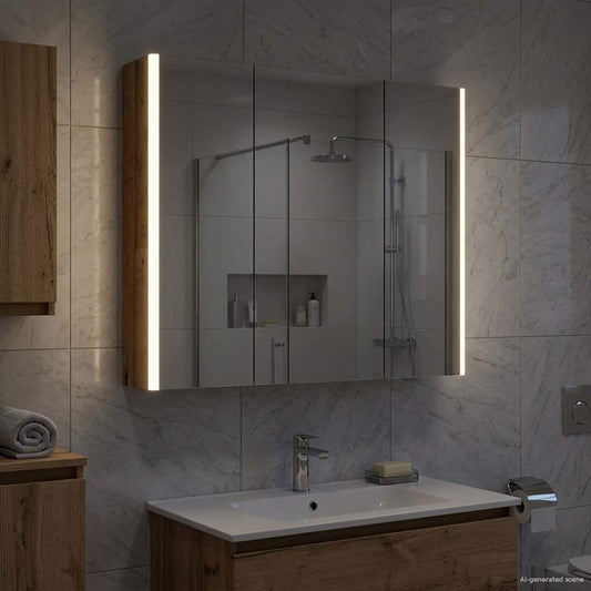 Bathroom Mirror Cabinet Old Wood 73.5 x 15.5 x 70 cm
