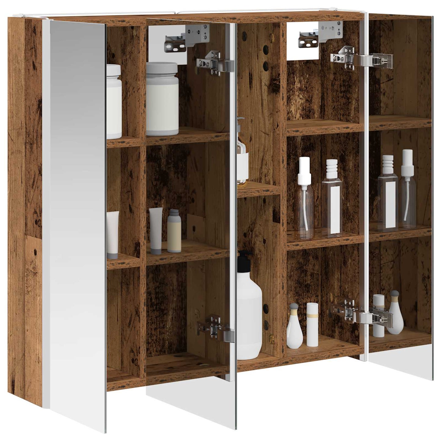 Bathroom Mirror Cabinet Old Wood 73.5 x 15.5 x 70 cm