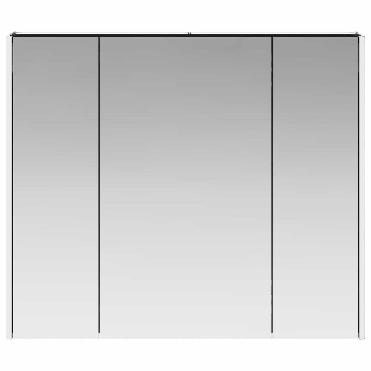 Bathroom Mirror Cabinet Black Oak 83.5 x 15.5 x 70 cm