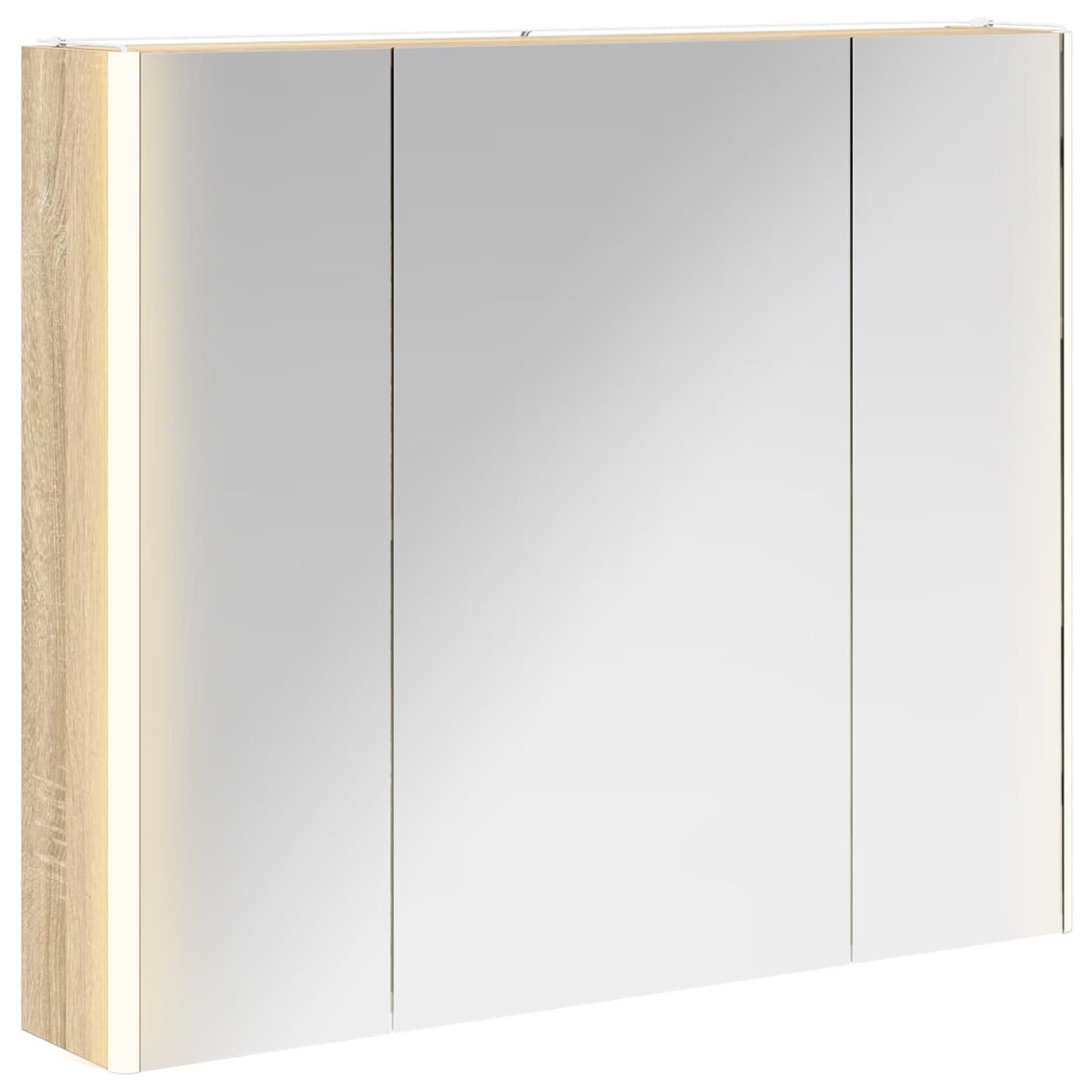 Bathroom Mirror Cabinet Sonoma Oak 83.5 x 15.5 x 70 cm