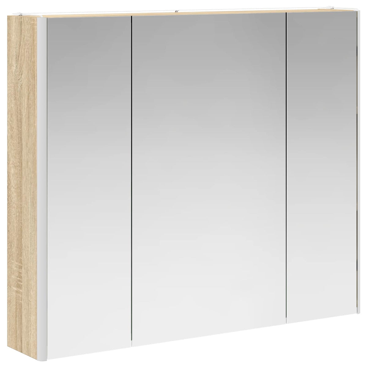 Bathroom Mirror Cabinet Sonoma Oak 83.5 x 15.5 x 70 cm