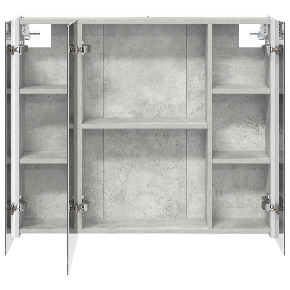 Bathroom Mirror Cabinet Concrete Grey 83.5 x 15.5 x 70 cm