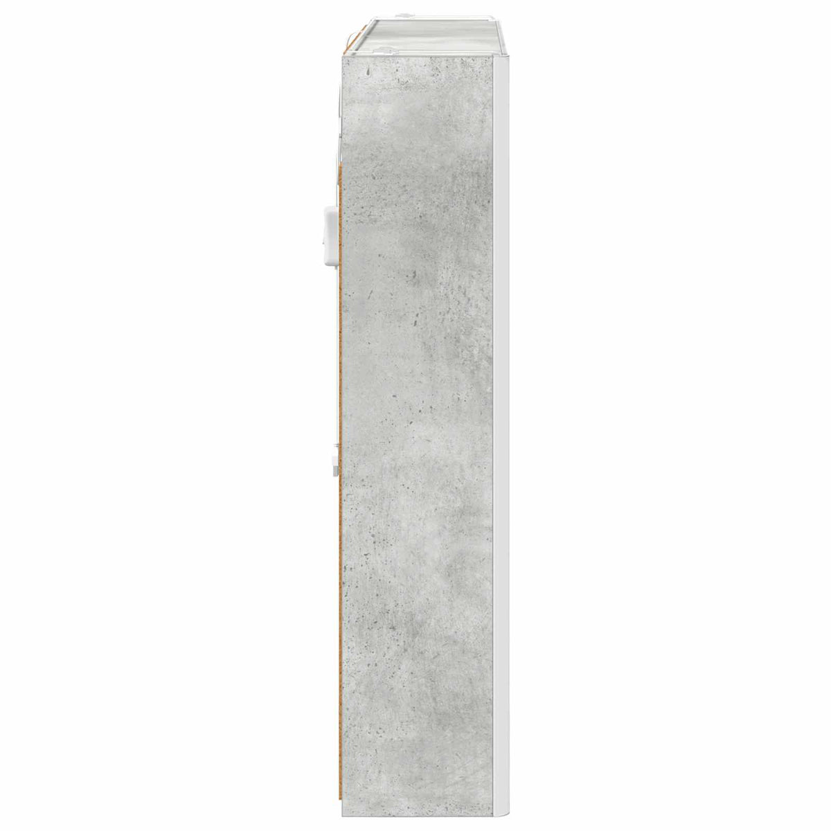 Bathroom Mirror Cabinet Concrete Grey 83.5 x 15.5 x 70 cm