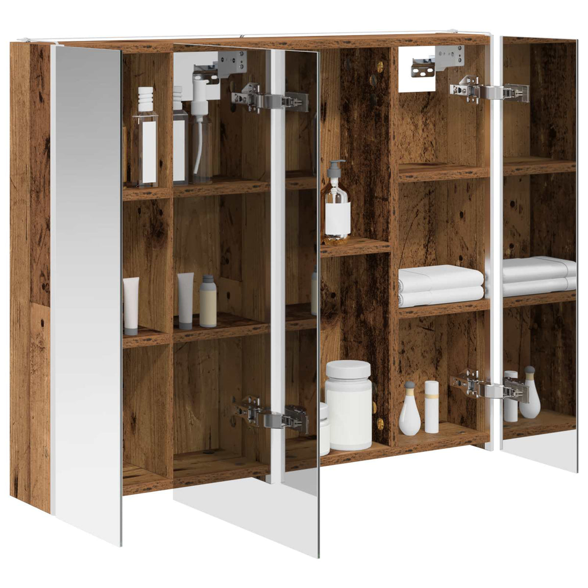 Bathroom Mirror Cabinet Old Wood 83.5 x 15.5 x 70 cm