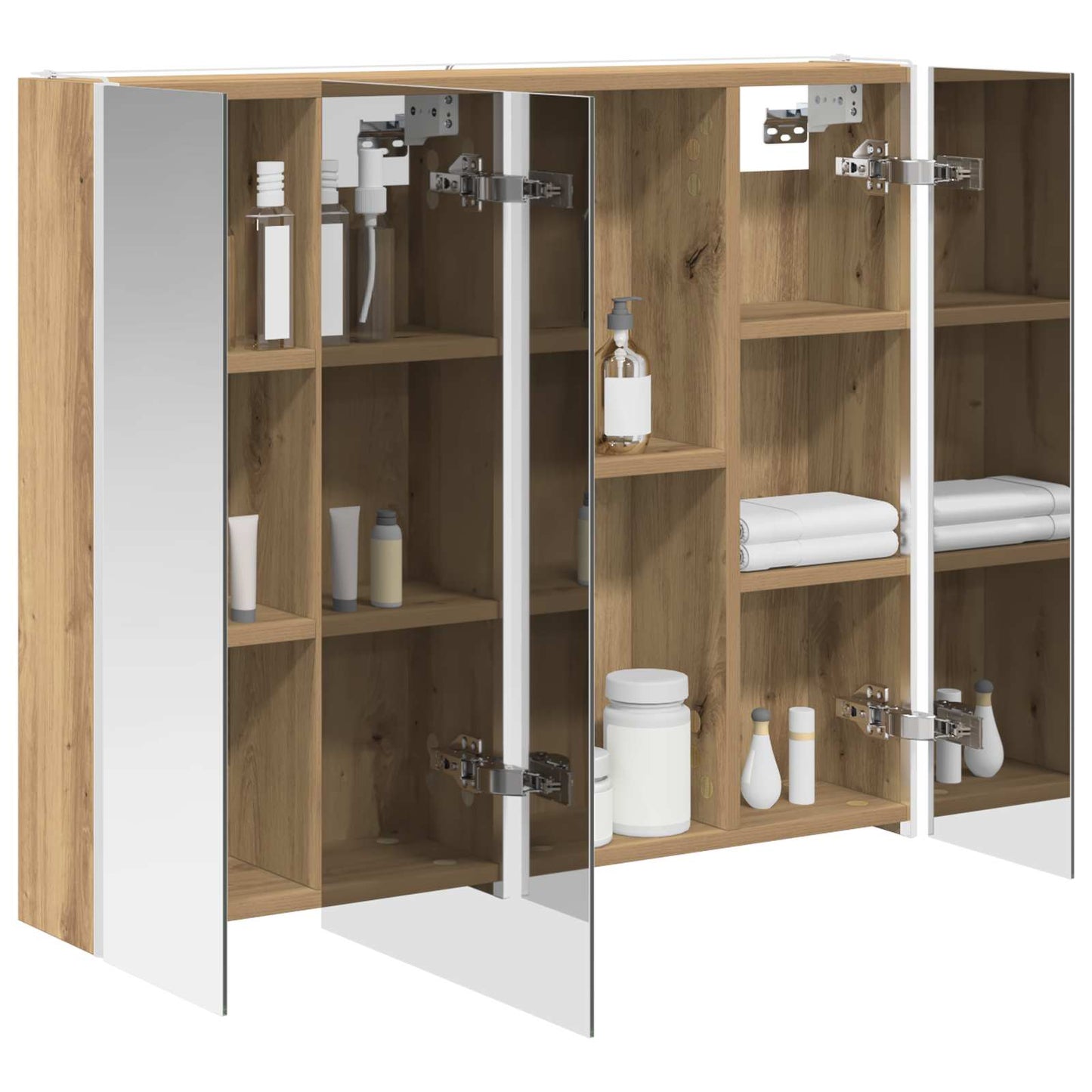Bathroom Mirror Cabinet Artisian Oak 83.5 x 15.5 x 70 cm