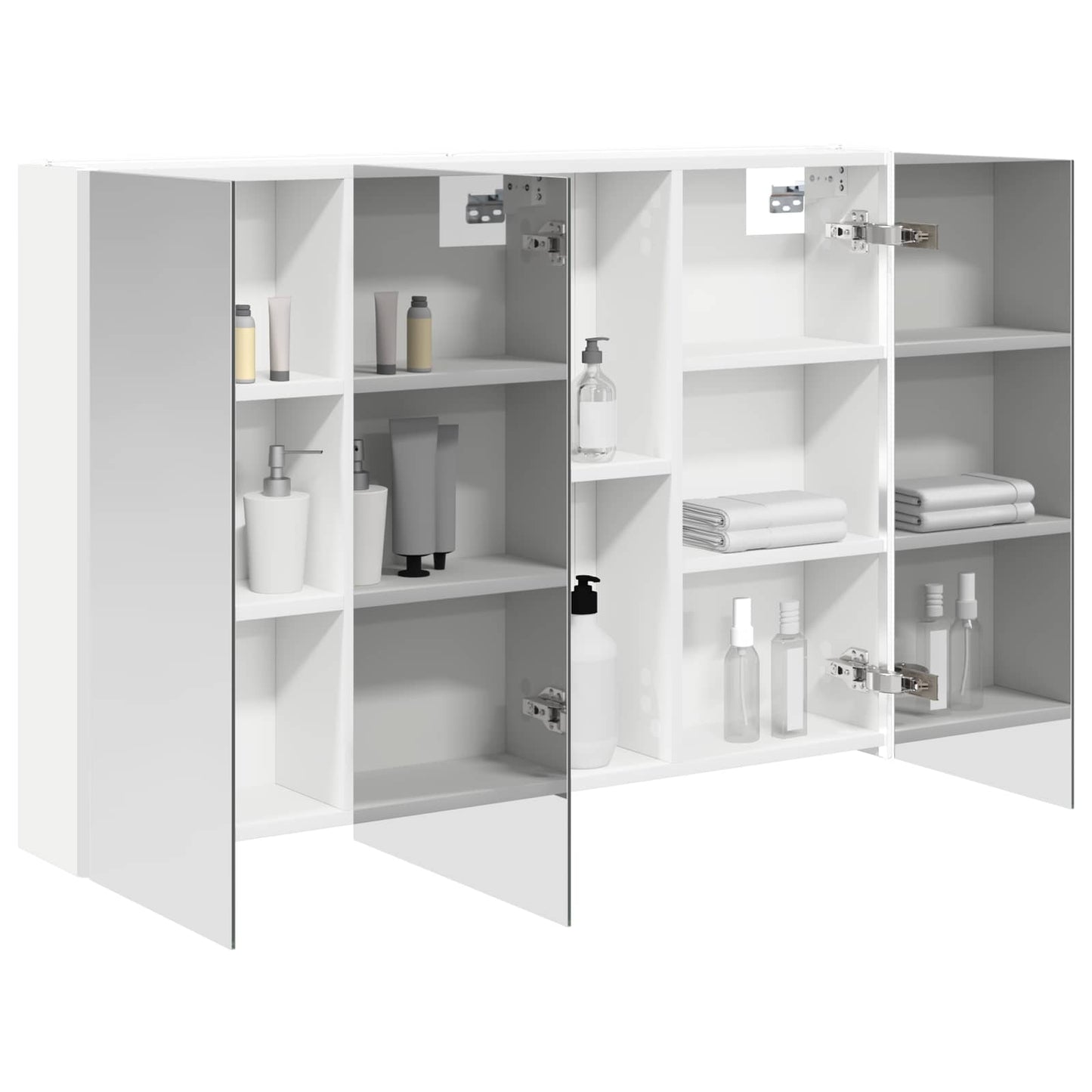 Bathroom Mirror Cabinet White 103.5 x 15.5 x 70 cm