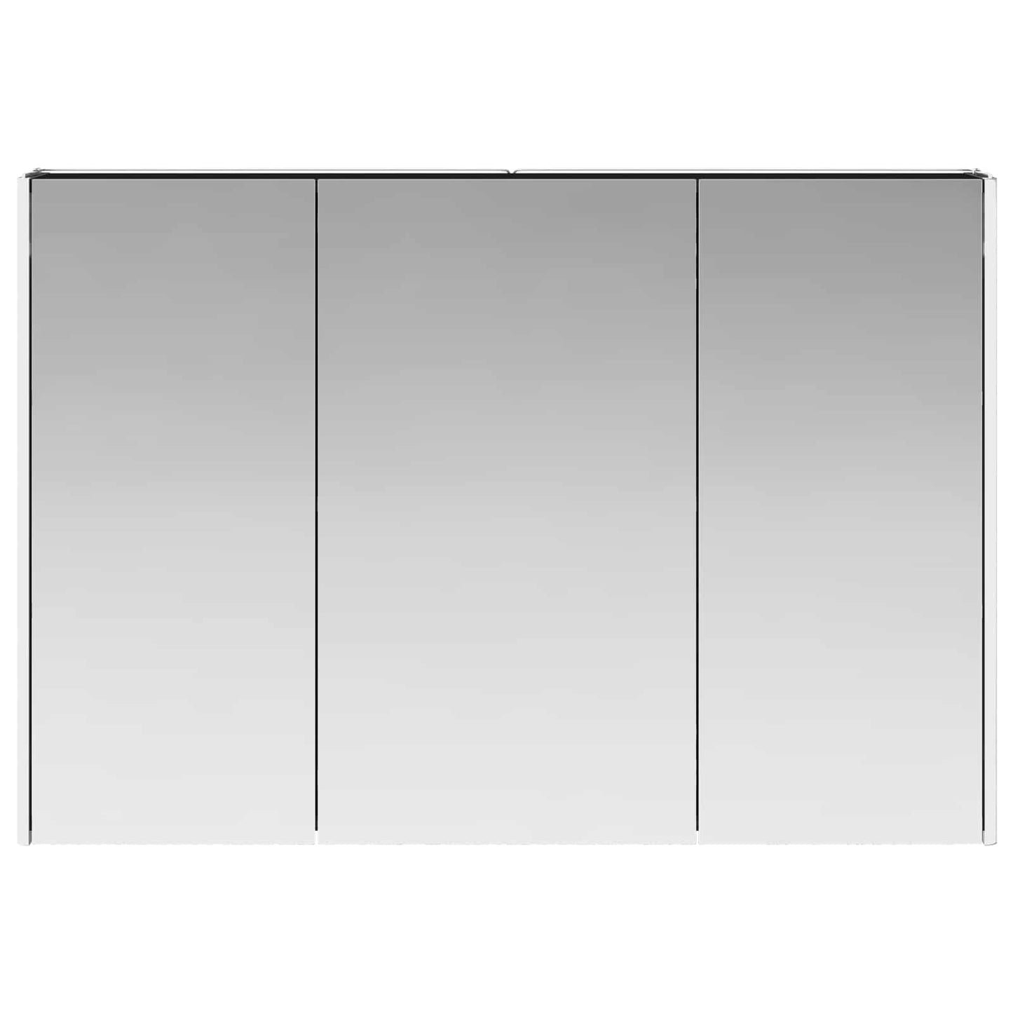Bathroom Mirror Cabinet Black Oak 103.5 x 15.5 x 70 cm