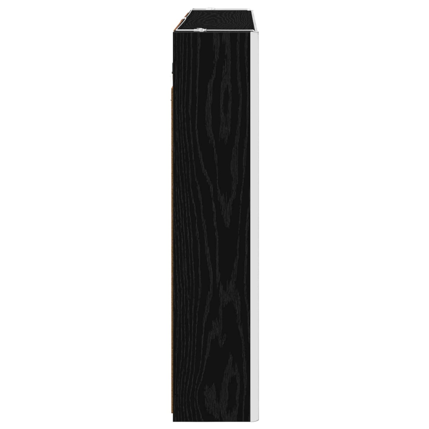 Bathroom Mirror Cabinet Black Oak 103.5 x 15.5 x 70 cm