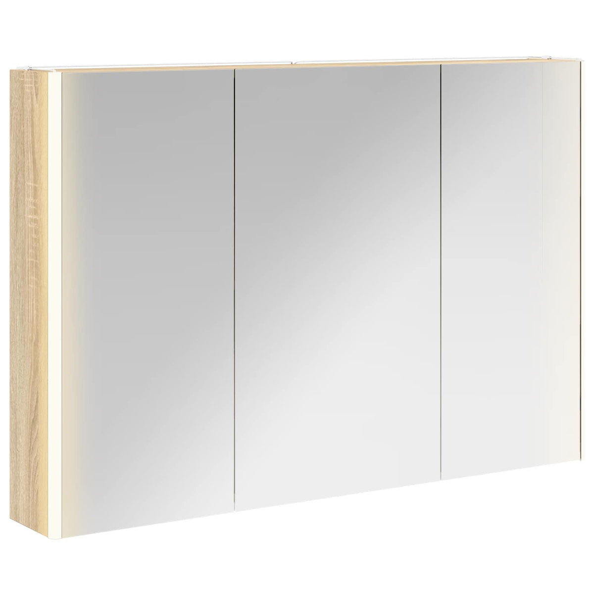 Bathroom Mirror Cabinet Sonoma Oak 103.5 x 15.5 x 70 cm