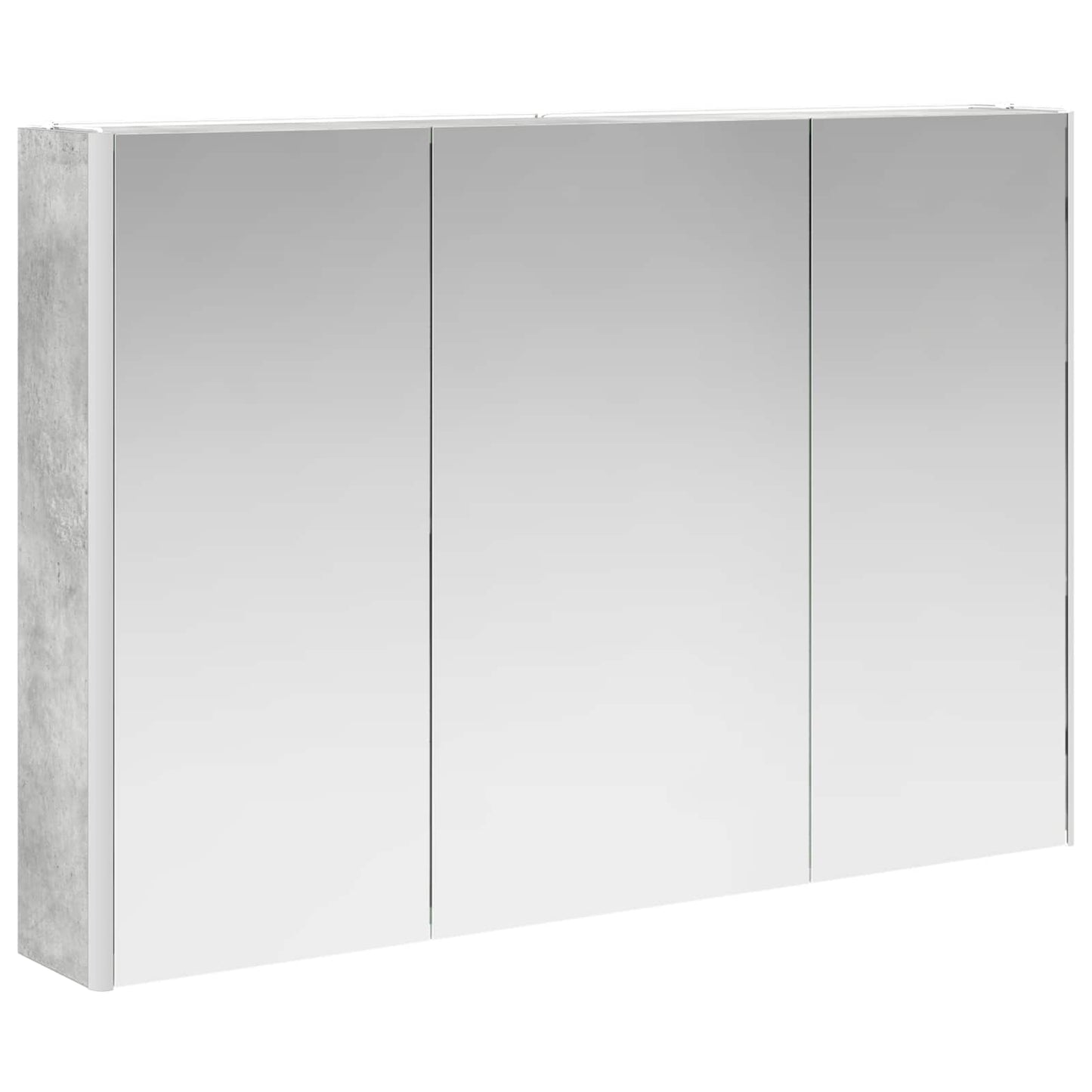 Bathroom Mirror Cabinet Concrete Grey 103.5 x 15.5 x 70 cm