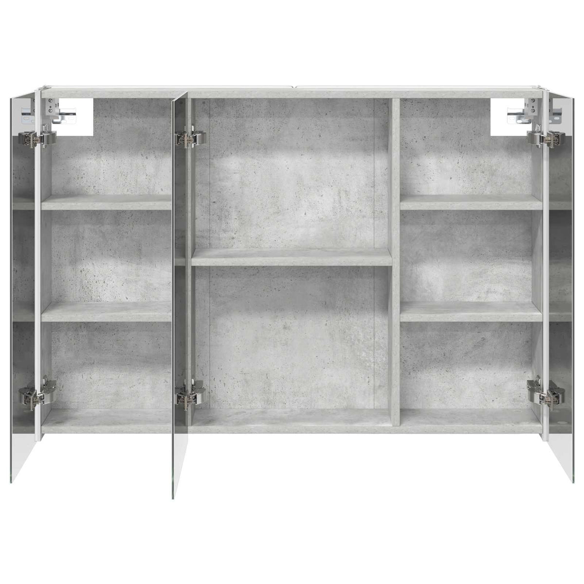 Bathroom Mirror Cabinet Concrete Grey 103.5 x 15.5 x 70 cm