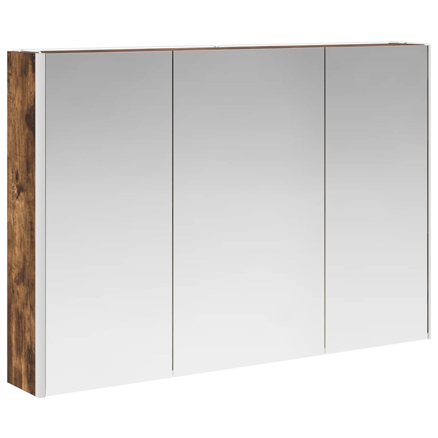 Bathroom Mirror Cabinet Smoked Oak 103.5 x 15.5 x 70 cm