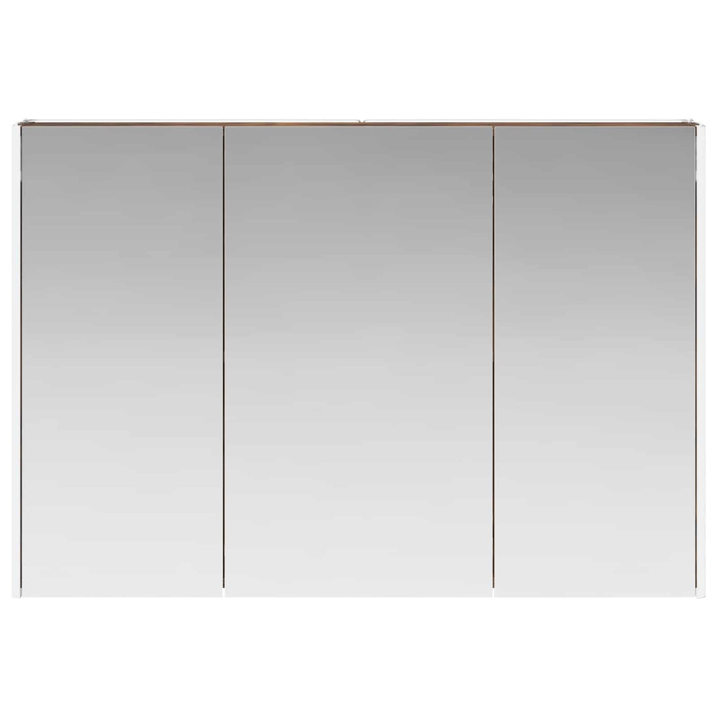Bathroom Mirror Cabinet Smoked Oak 103.5 x 15.5 x 70 cm