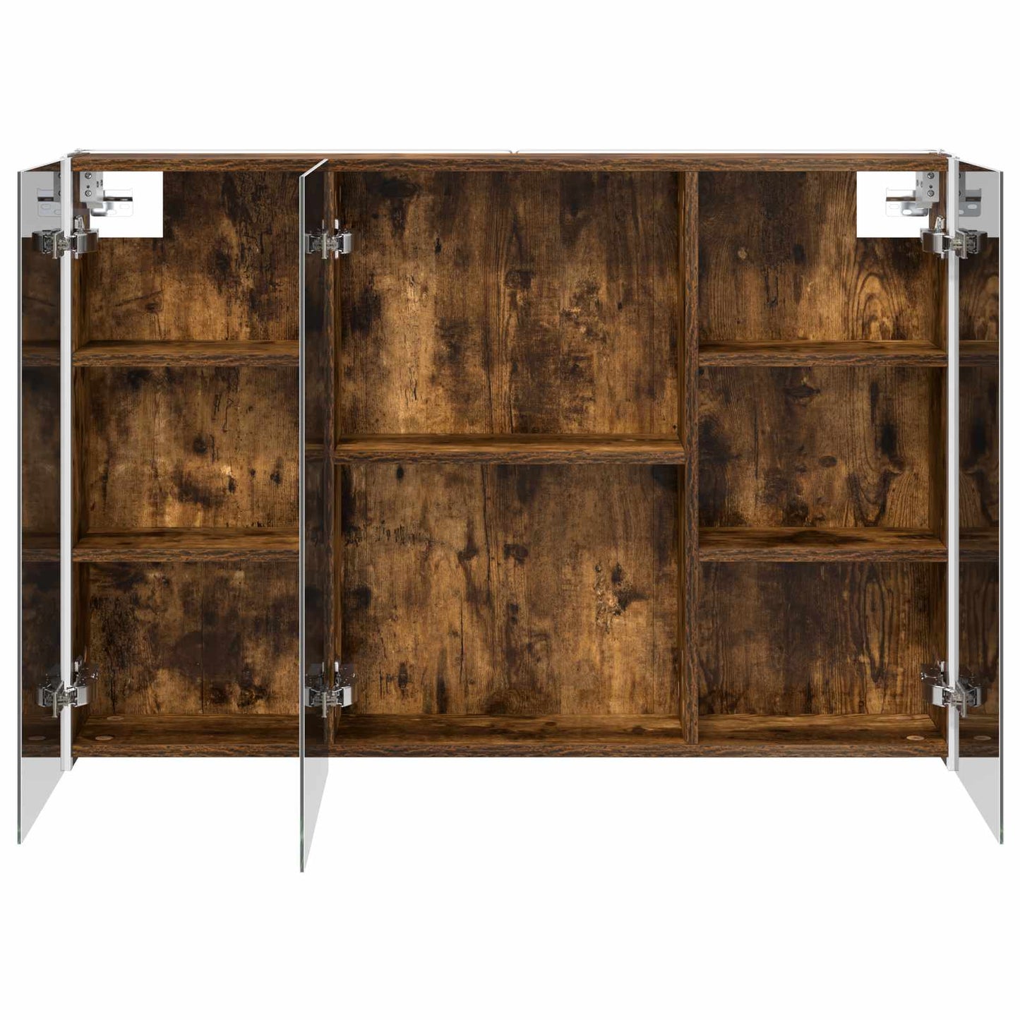 Bathroom Mirror Cabinet Smoked Oak 103.5 x 15.5 x 70 cm