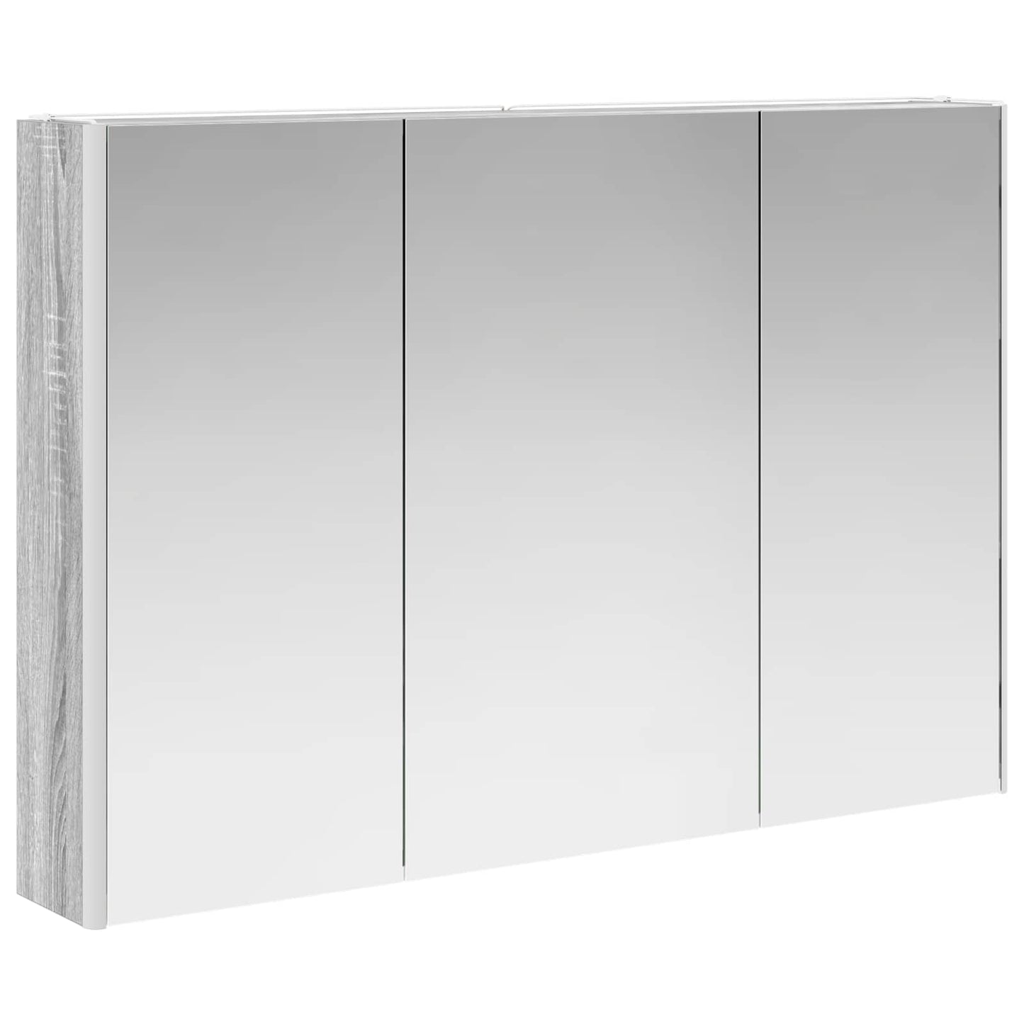 Bathroom Mirror Cabinet Grey Sonoma 103.5 x 15.5 x 70 cm