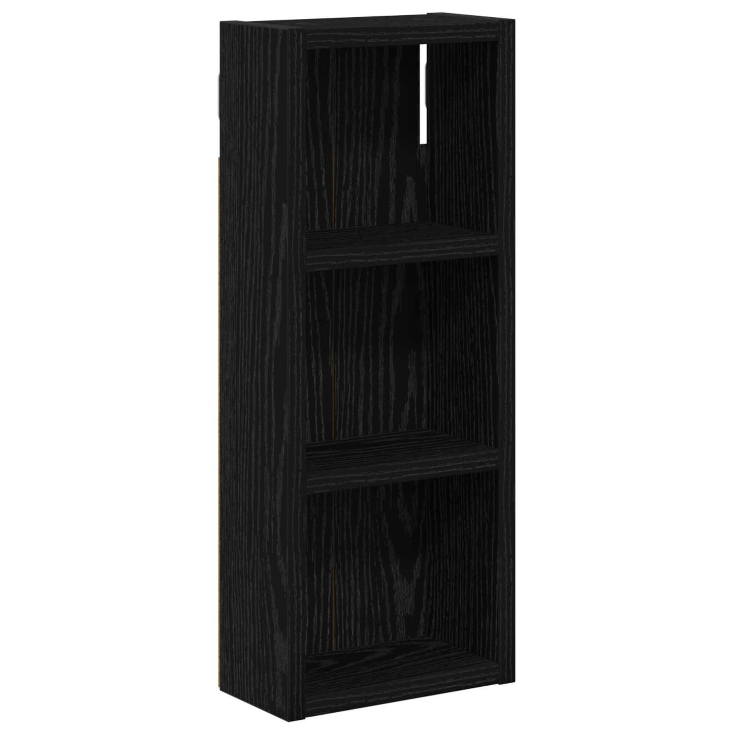Bathroom Wall Cabinet Black Oak 20 x 10 x 50 cm Engineered wood