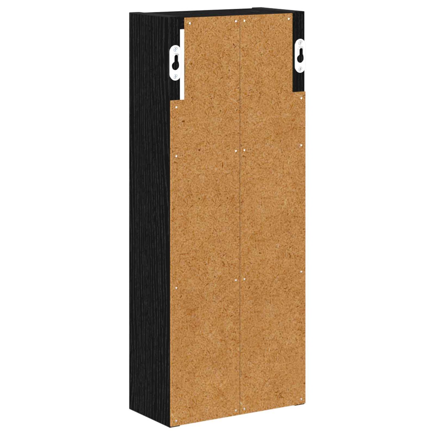 Bathroom Wall Cabinet Black Oak 20 x 10 x 50 cm Engineered wood