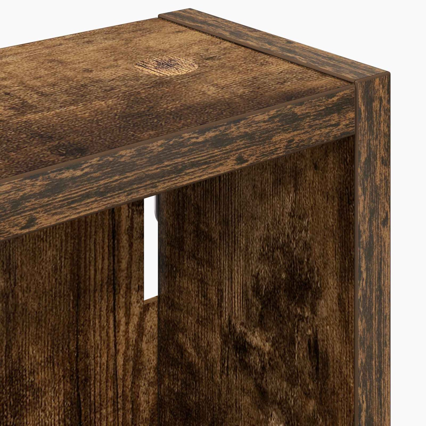 Bathroom Wall Cabinet Smoked Oak 20 x 10 x 50 cm