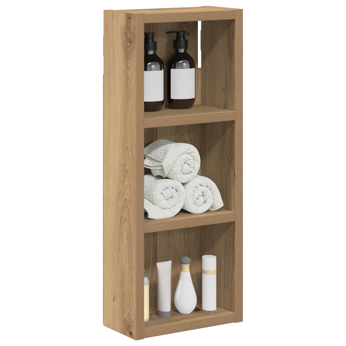 Bathroom Wall Cabinet Artisan Oak 20 x 10 x 50 cm