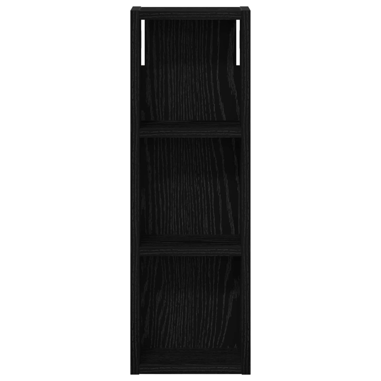 Bathroom Wall Cabinet Black Oak 20 x 10 x 60.5 cm