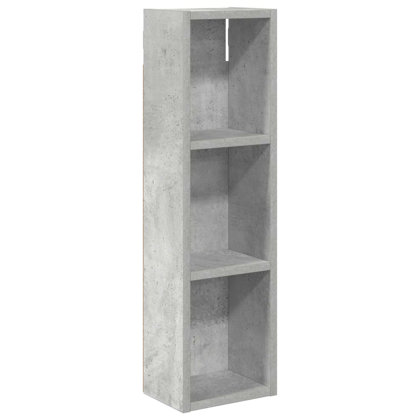 Bathroom Wall Cabinet with Shelf Concrete Grey 20 x 14 x 70 cm