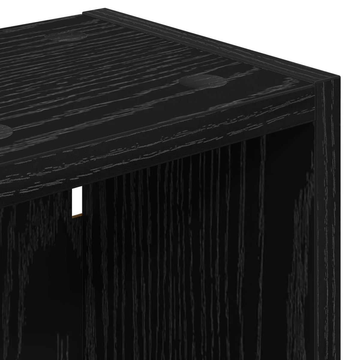 Bathroom Wall Cabinet Black Oak 20 x 16 x 62.5 cm