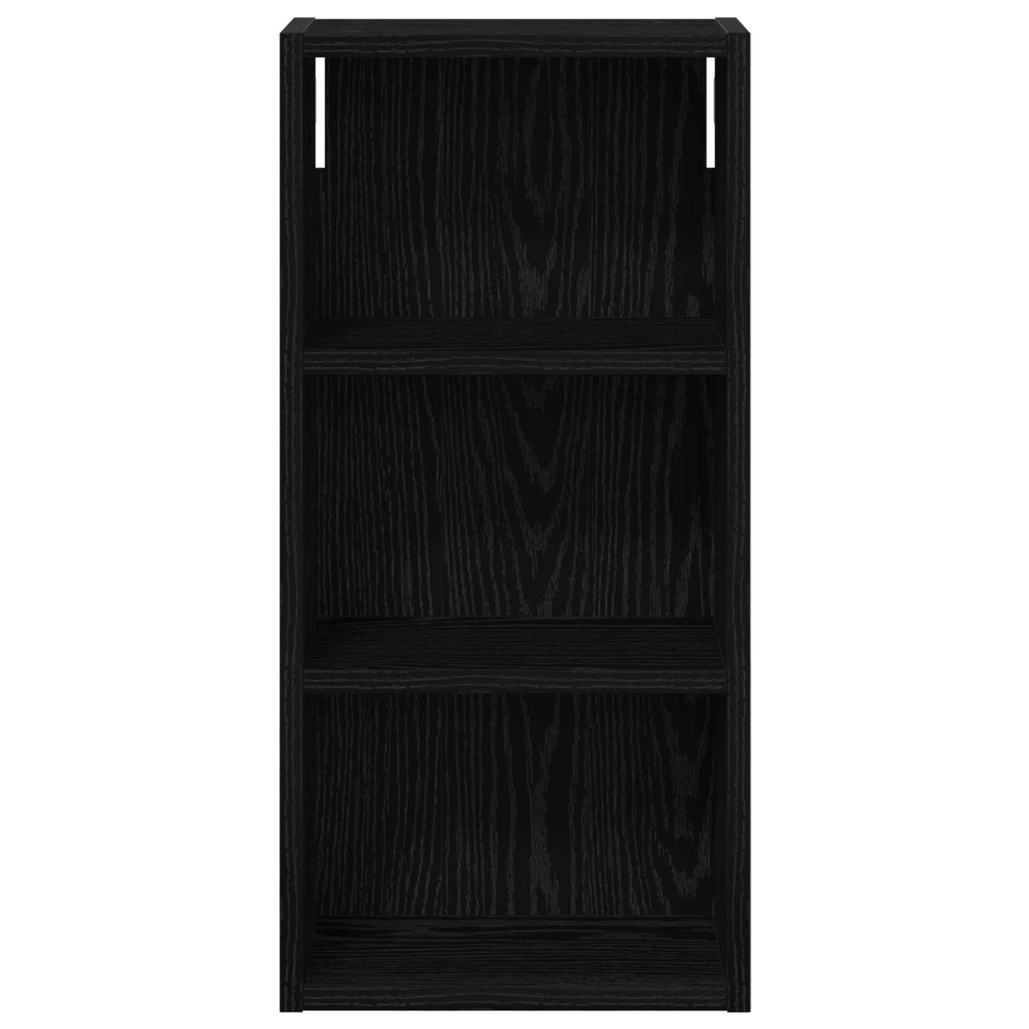 Bathroom Wall Cabinet Black Oak 30 x 16 x 62.5 cm