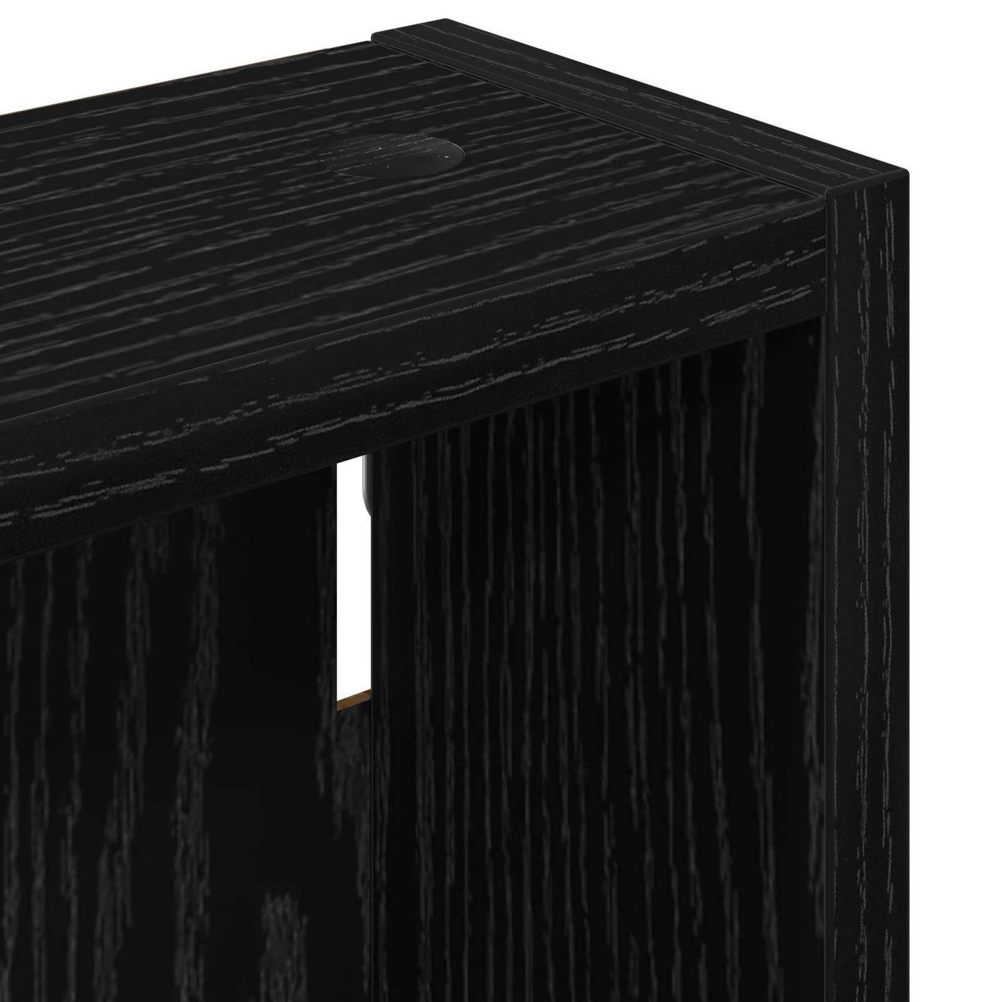 Bathroom Wall Cabinet Black Oak 40 x 10 x 50 cm Engineered wood
