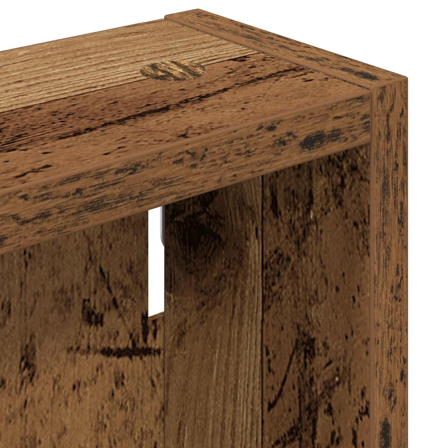 Bathroom Wall Cabinet Old Wood 40 x 10 x 60.5 cm