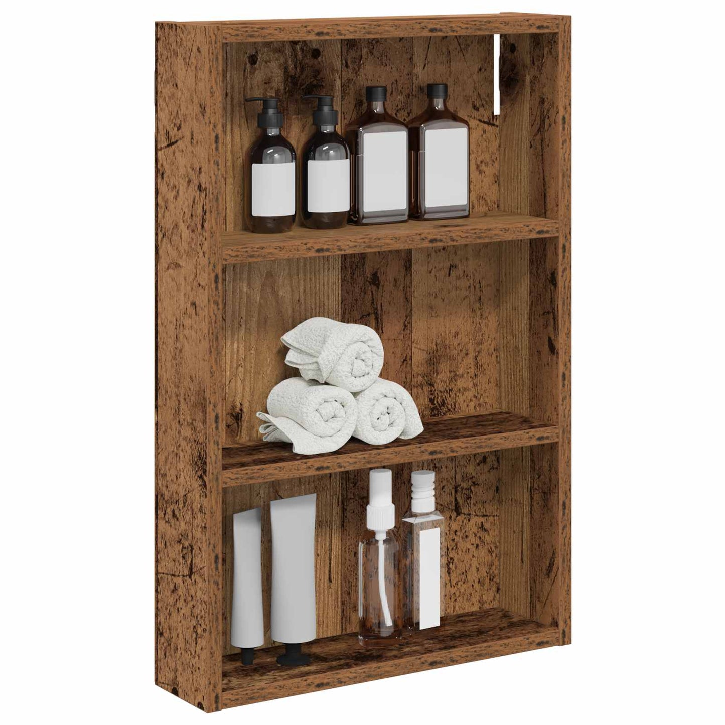 Bathroom Wall Cabinet Old Wood 40 x 10 x 60.5 cm