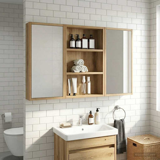 Bathroom Wall Cabinet Artisan Oak 40 x 10 x 60.5 cm