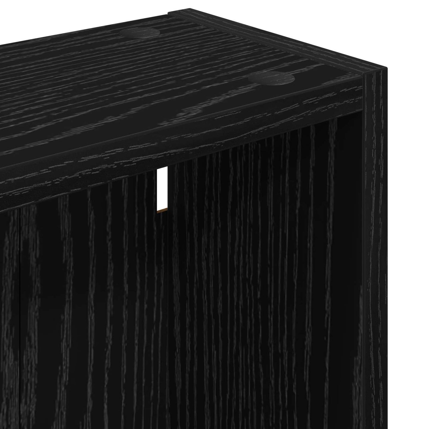 Bathroom Wall Cabinet Black Oak 40 x 14 x 70 cm Engineered wood