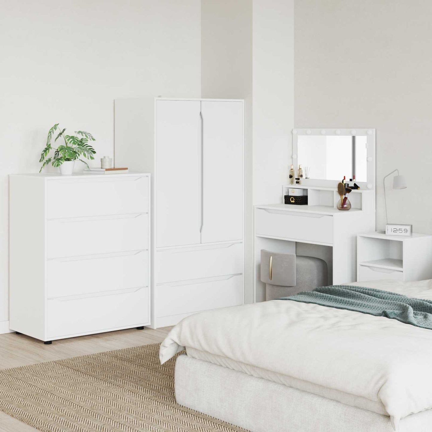 Storage Cabinets White 80 x 48 x 105 cm Engineered Wood