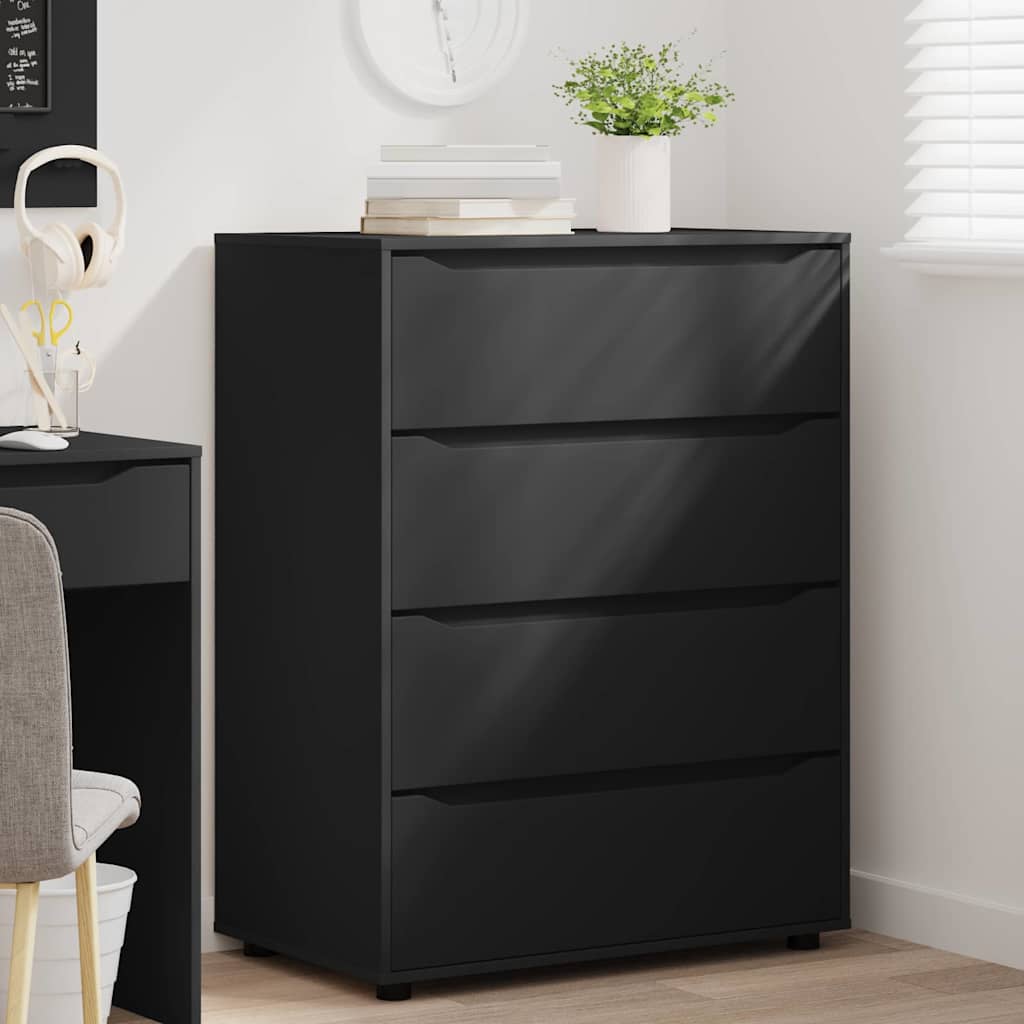 Storage Cabinets Black 80 x 48 x 105 cm Engineered Wood