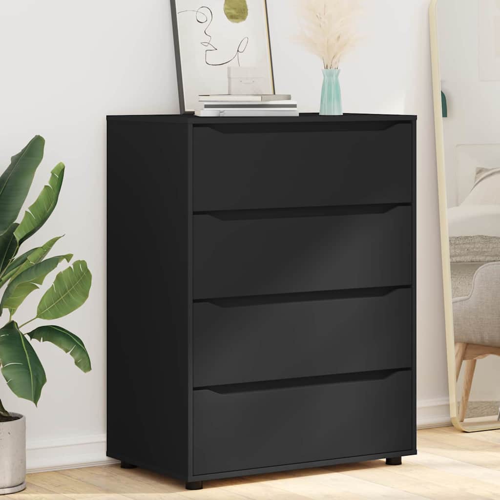 Storage Cabinets Black 80 x 48 x 105 cm Engineered Wood