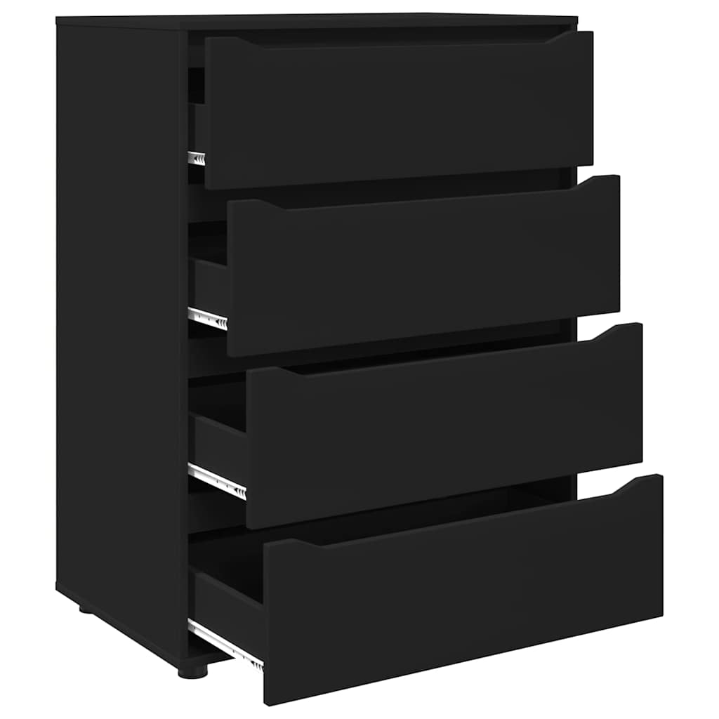 Storage Cabinets Black 80 x 48 x 105 cm Engineered Wood