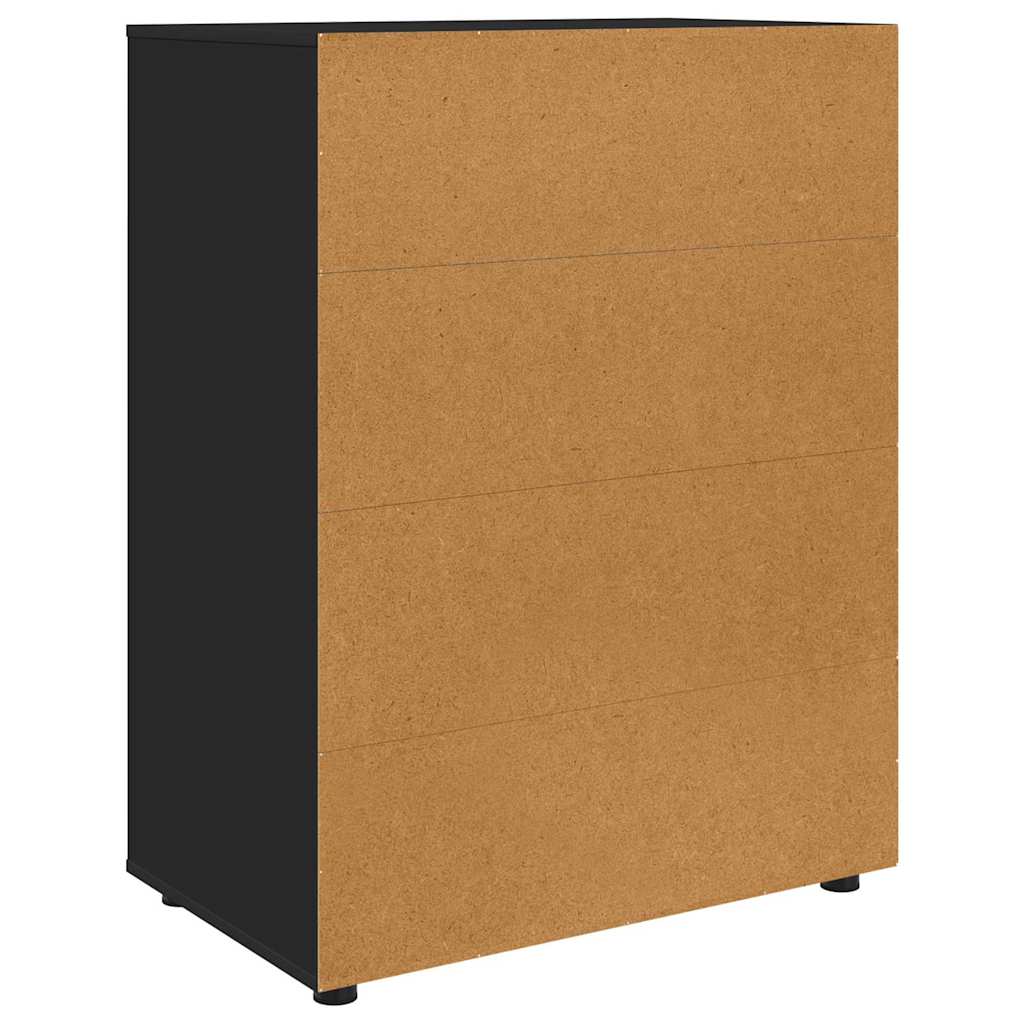 Storage Cabinets Black 80 x 48 x 105 cm Engineered Wood