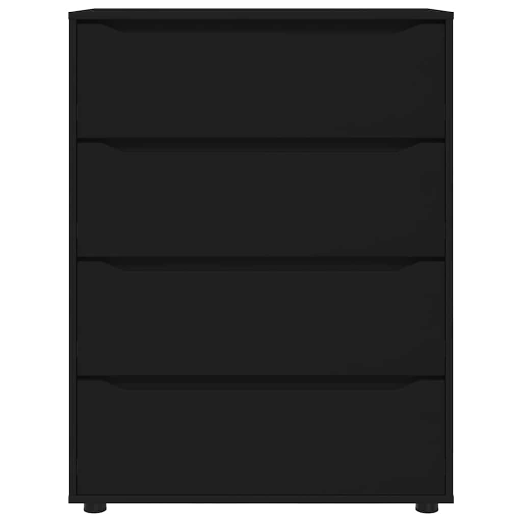 Storage Cabinets Black 80 x 48 x 105 cm Engineered Wood