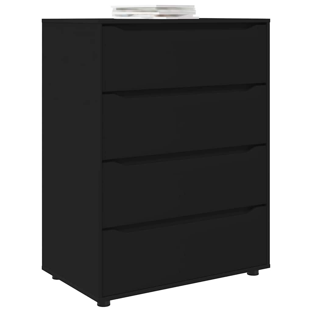 Storage Cabinets Black 80 x 48 x 105 cm Engineered Wood