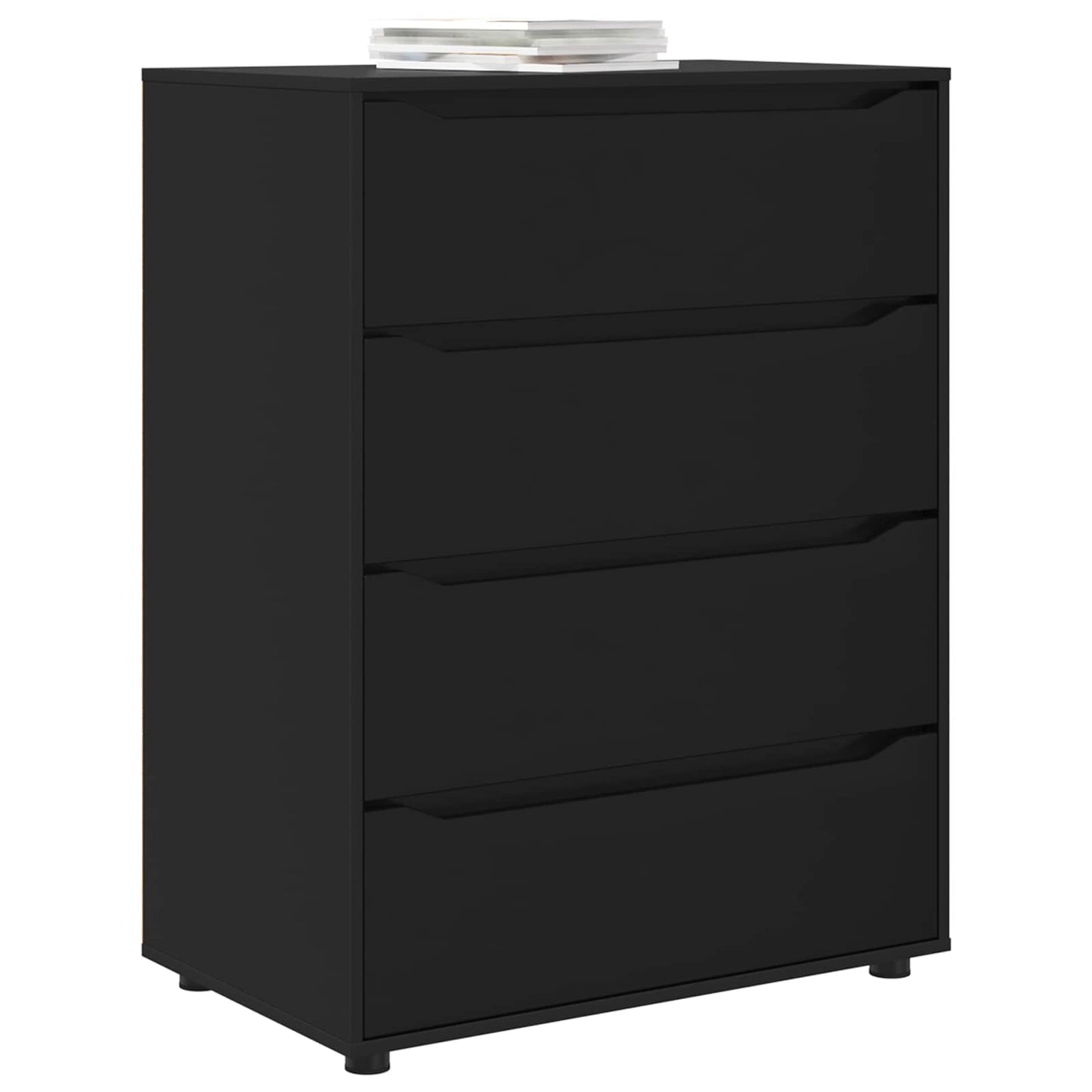 Storage Cabinets Black 80 x 48 x 105 cm Engineered Wood