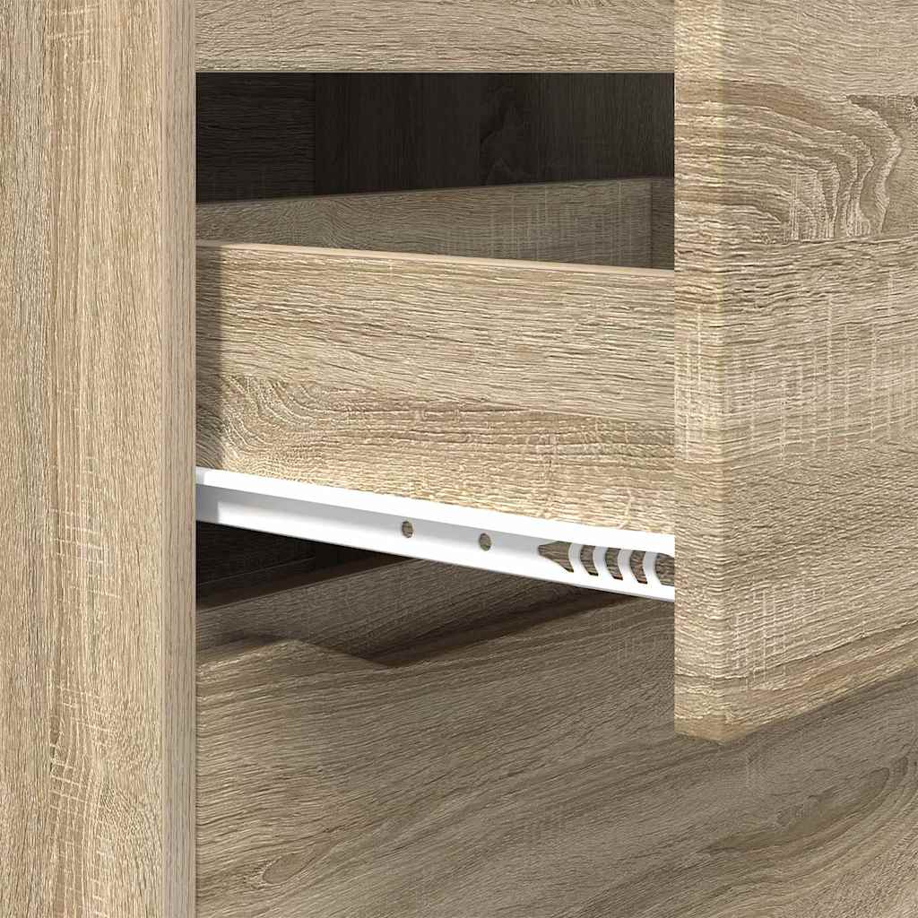 Storage Cabinets Sonoma Oak 80 x 48 x 105 cm Engineered Wood
