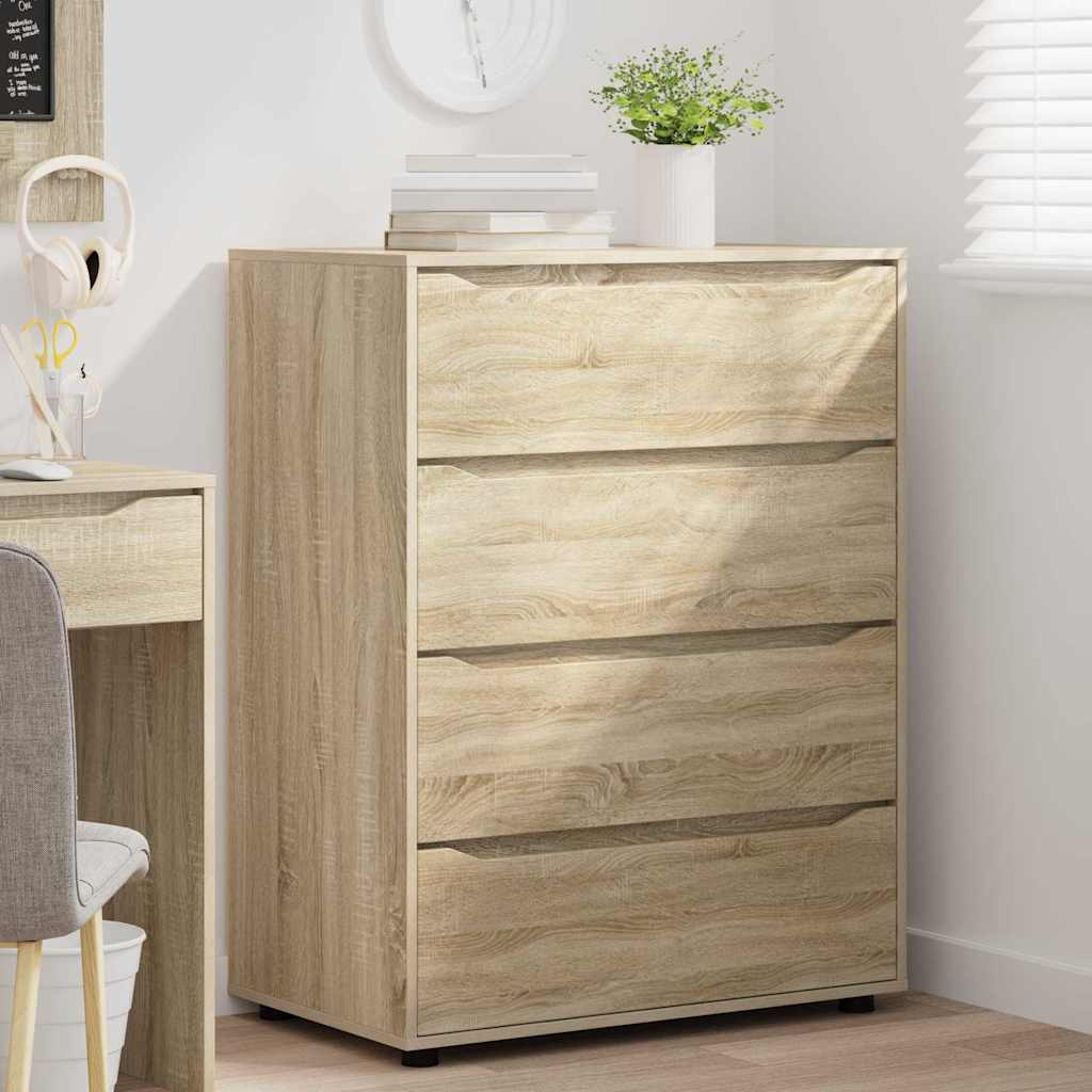 Storage Cabinets Sonoma Oak 80 x 48 x 105 cm Engineered Wood