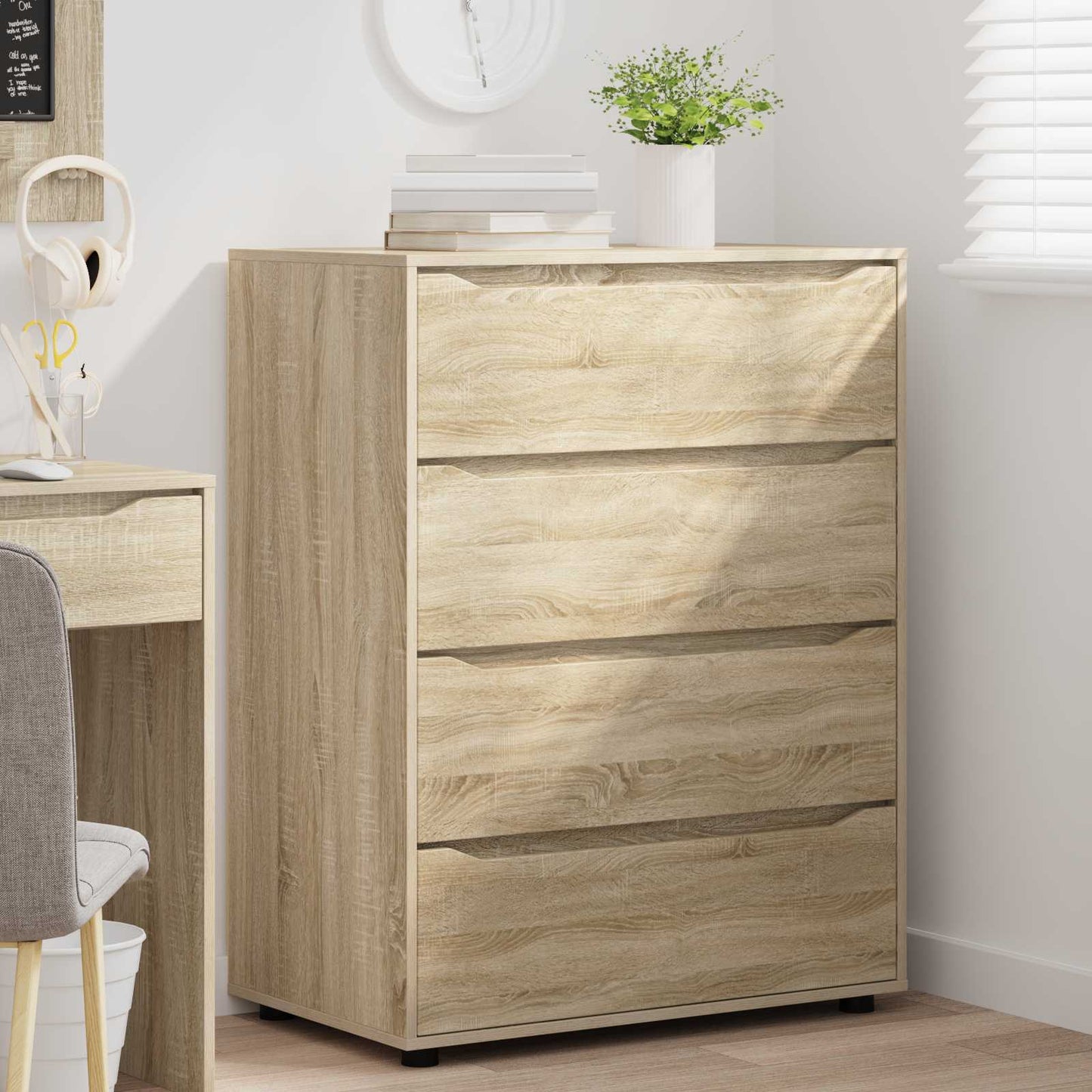 Storage Cabinets Sonoma Oak 80 x 48 x 105 cm Engineered Wood